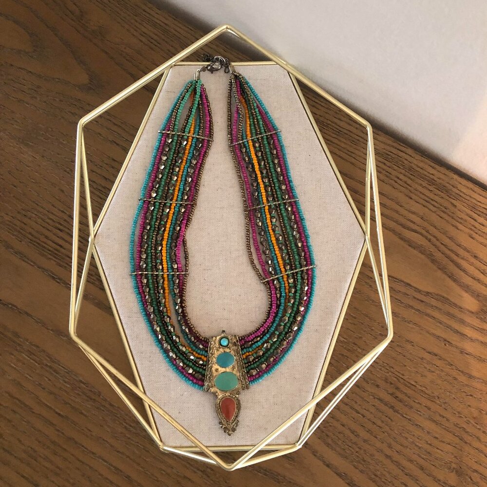 Beaded Statement Necklace